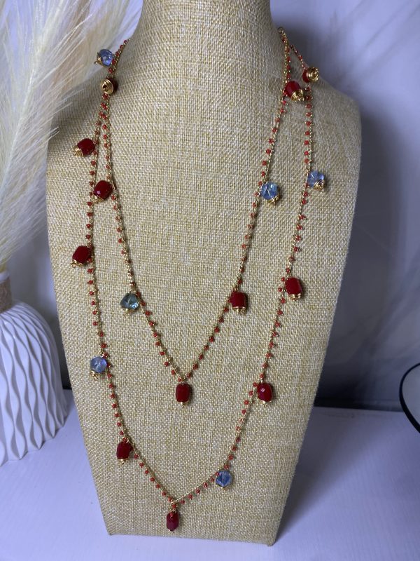 Sochi’s Éclat Aurelia Luxe Layered Necklace (Red Edition) - Image 5