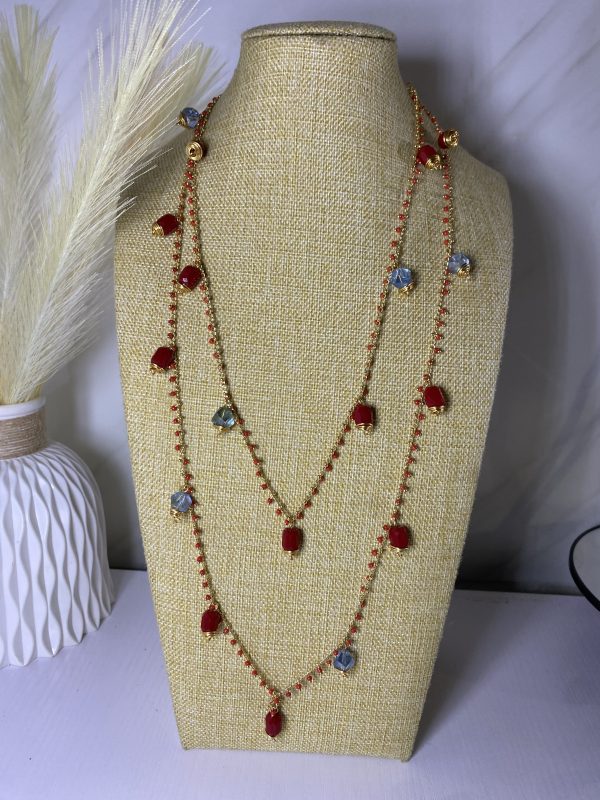 Sochi’s Éclat Aurelia Luxe Layered Necklace (Red Edition)