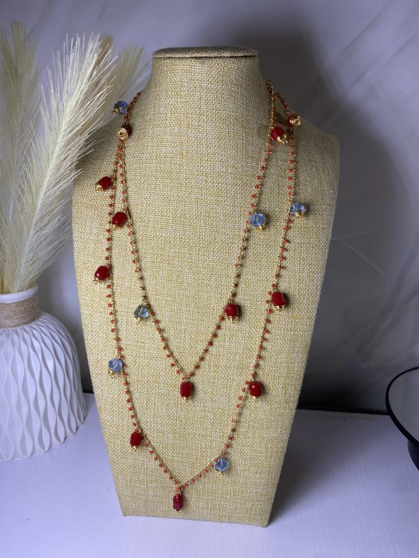 Sochi’s Éclat Aurelia Luxe Layered Necklace (Red Edition) - Image 3