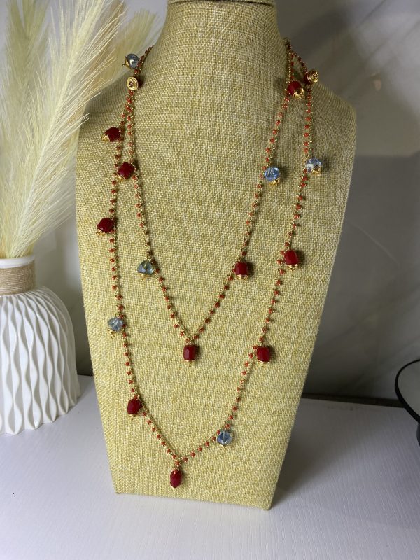 Sochi’s Éclat Aurelia Luxe Layered Necklace (Red Edition) - Image 2