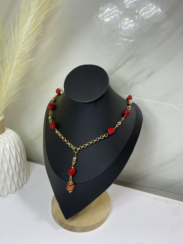 Sochi’s Éclat Virelle Necklace – Red Edition - Image 3
