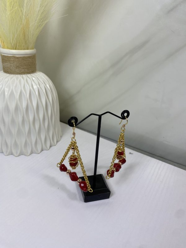 Sochi’s Éclat Virelle Earrings – Red Edition - Image 4