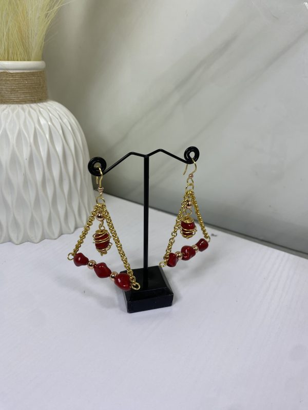 Sochi’s Éclat Virelle Earrings – Red Edition - Image 3