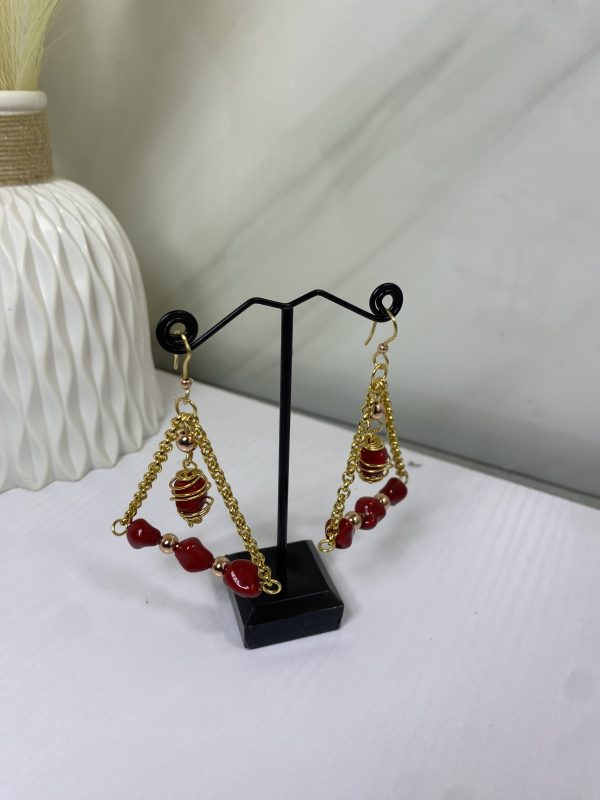 Sochi’s Éclat Virelle Earrings – Red Edition - Image 2