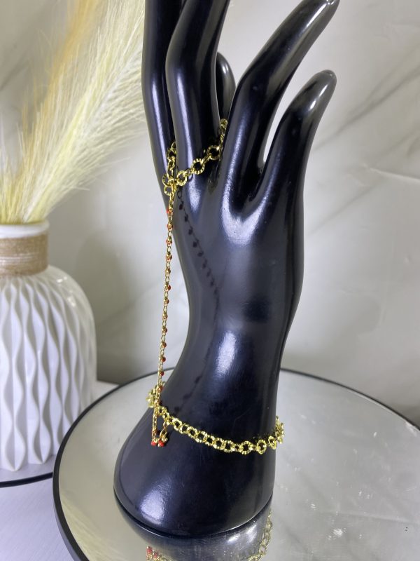 Sochi’s Éclat Aurelia Bracelet with Ring – Red Edition - Image 2