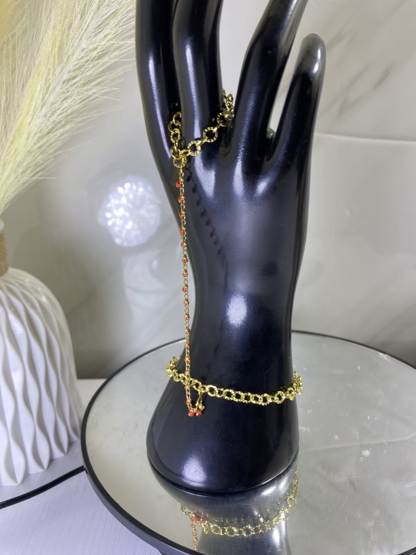 Sochi’s Éclat Aurelia Bracelet with Ring – Red Edition