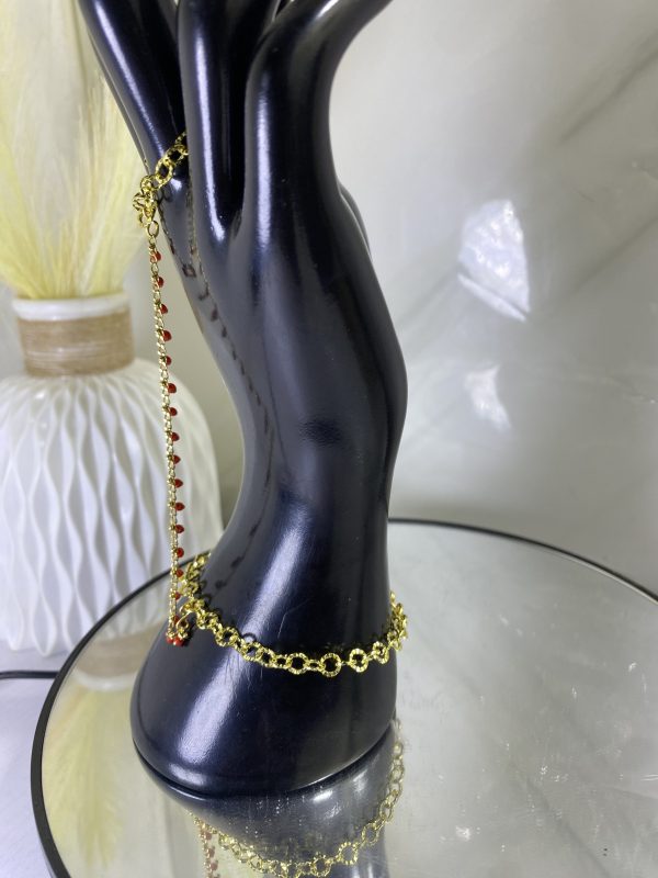 Sochi’s Éclat Aurelia Bracelet with Ring – Red Edition - Image 3