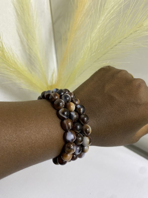 Sochi’s Éclat Essence Bracelet – Brown Marble Edition