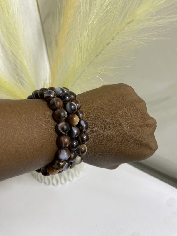 Sochi’s Éclat Essence Bracelet – Brown Marble Edition - Image 2