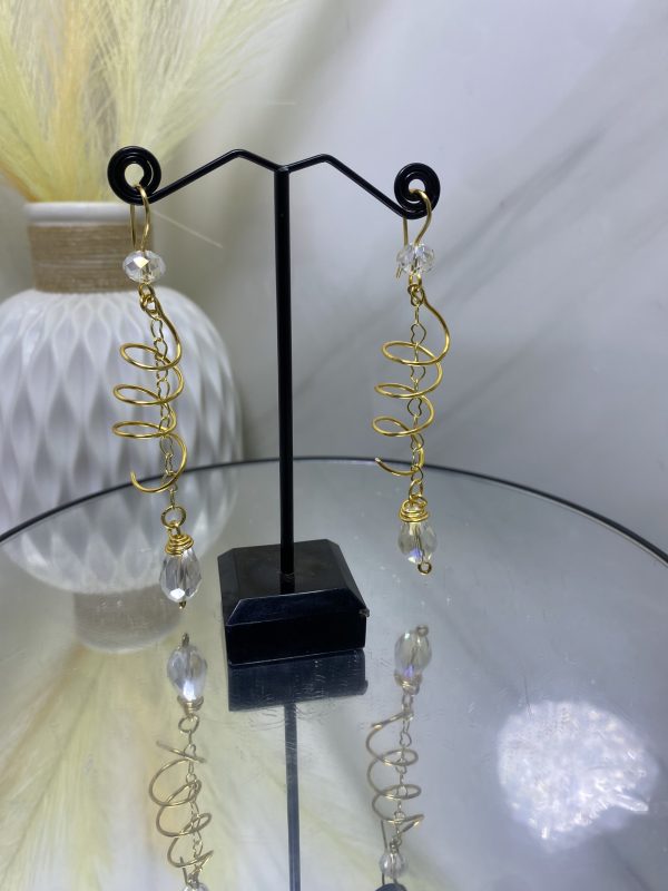 Sochi’s Éclat Lunaria Earrings – Crystal Spiral Edition - Image 2