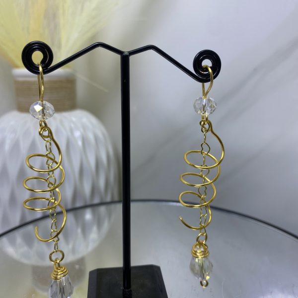 Sochi’s Éclat Lunaria Earrings – Crystal Spiral Edition