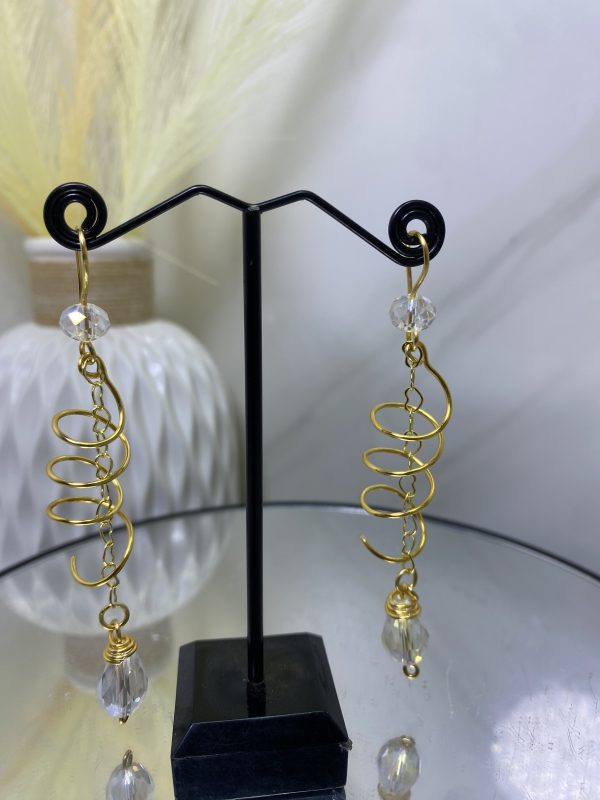 Sochi’s Éclat Lunaria Earrings – Crystal Spiral Edition