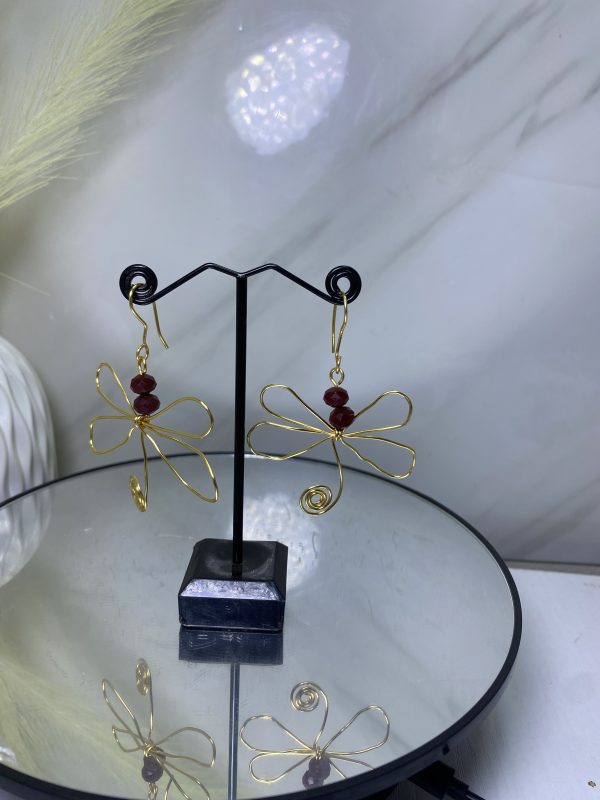 Sochi’s Éclat Avenora Earrings – Ruby Bloom Edition - Image 3