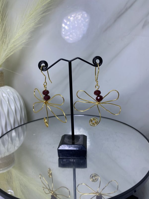 Sochi’s Éclat Avenora Earrings – Ruby Bloom Edition - Image 2