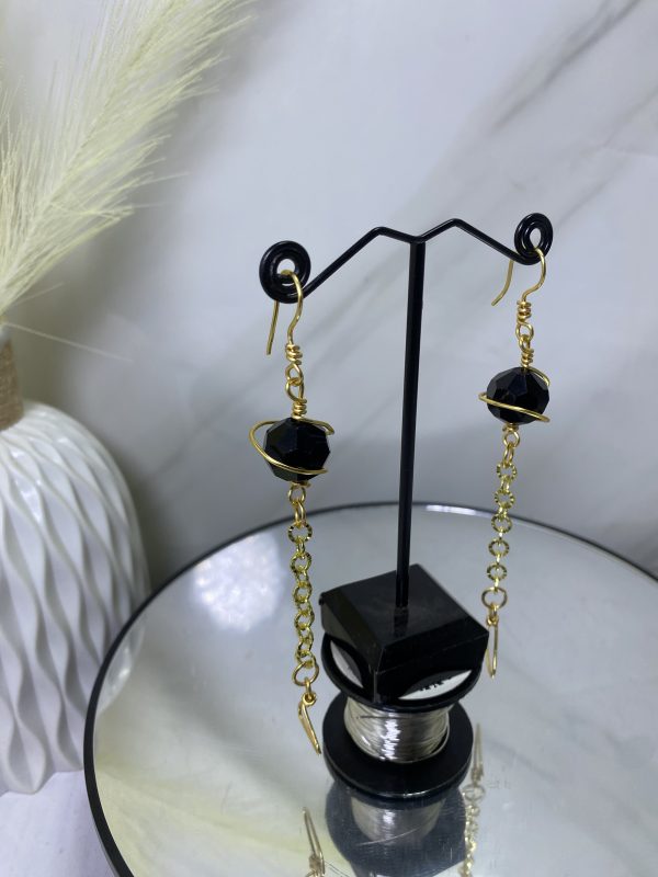 Sochi’s Éclat Norelle Earrings – Noir Drop Edition - Image 5