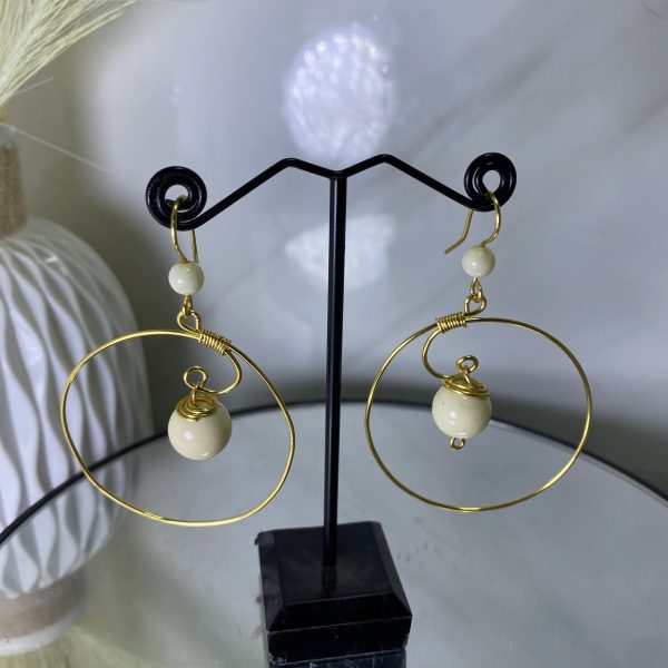 Sochi’s Éclat Lunaria Earrings – Ivory Halo Edition